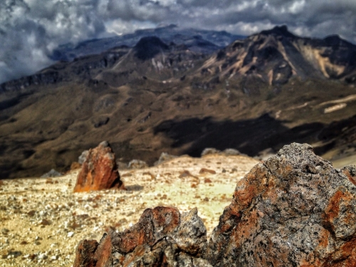 Los Nevados Paramillo Del Quindio Summit Rocks Mountains